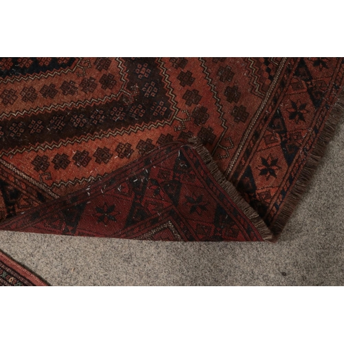 328 - Two wool rugs. Includes Bokhara and Gendje style examples.