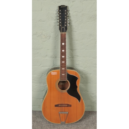 329 - A twelve string Audition guitar