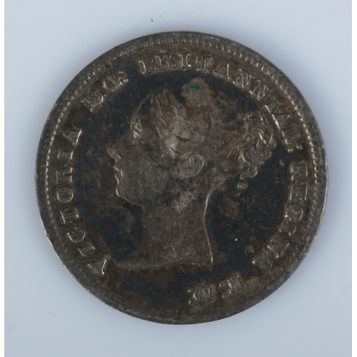 419 - An 1862 Victorian maundy fourpence/groat. Proof.