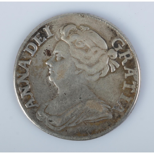 420 - A Queen Anne silver shilling dated 1709.