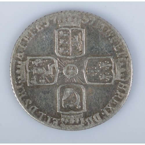 427 - A George II silver sixpence dated 1757.