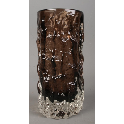 526 - A Whitefriars Cinnamon bark vase by Geoffrey Baxter. Approx. height 15cm.