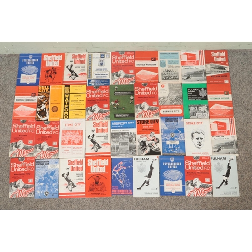 102 - A collection of 1960's Sheffield United home and away football programmes, to include Vs. Sheffield ... 