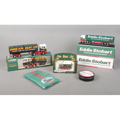 116 - A quantity of Eddie Stobart collectables, to include boxed Corgi Classics Ford Transcontinental (231... 