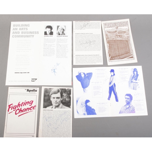 142 - A large collection of signed ephemera including examples from Harlan The Jester, Gwyneth Paltrow, Si... 