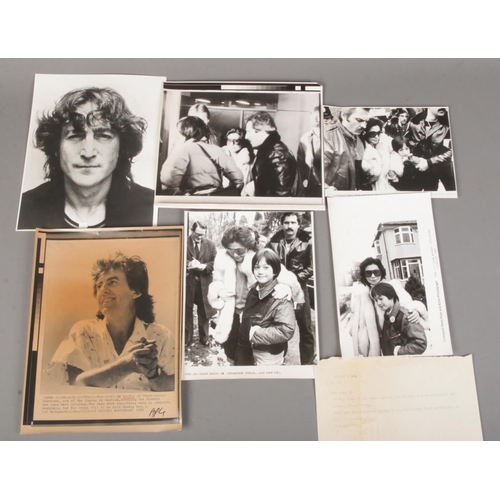 160 - A quantity of mostly John Lennon related photographs.