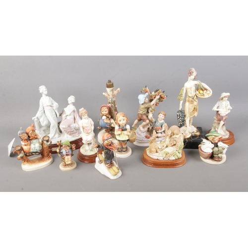 72 - A collection of ceramic and resin figures to include Leonardo Collection, Depose, Geobel, etc.