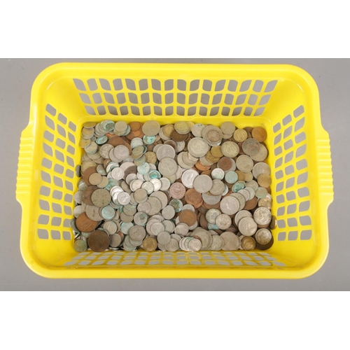 76 - A quantity of mostly English pre decimal coins.