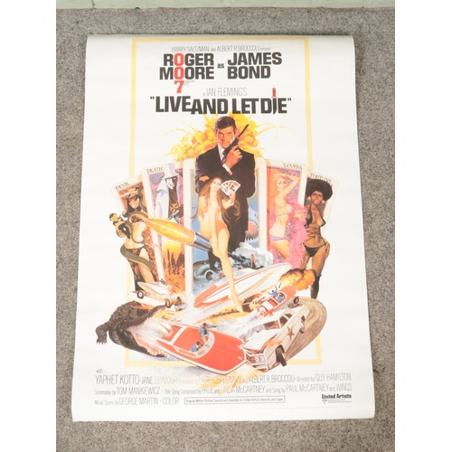 166 - A James Bond 'Live and Let Die' film poster. (99cm x 69cm)