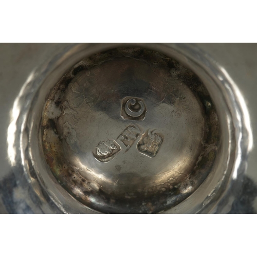 127 - A George III silver twin handled cup. Engraved with a windmill to one side and monogram to other. As... 