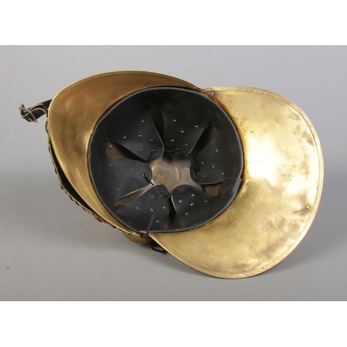 164 - A brass Merryweather fire helmet for the NSW Fire Brigade.