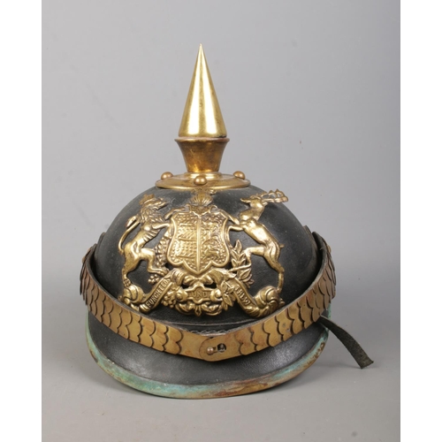 167 - An Imperial German Wurttemberg infantry officers pickelhaube.