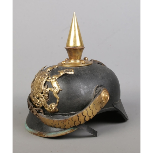 167 - An Imperial German Wurttemberg infantry officers pickelhaube.