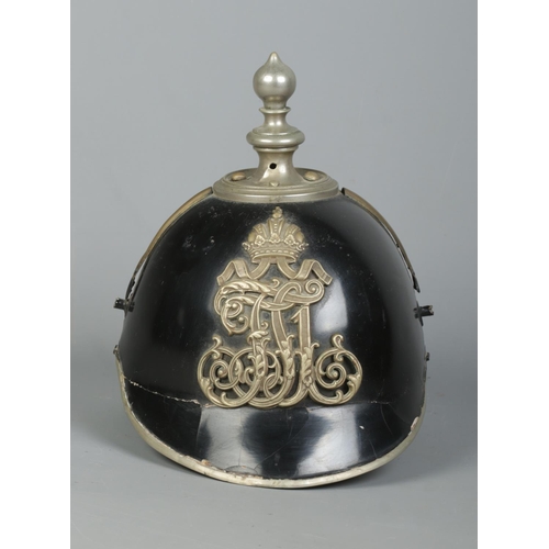 172 - A Prussian tin plate pickelhaube, possibly police.