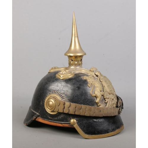 176 - An Imperial German Wurttemberg infantry officers pickelhaube.