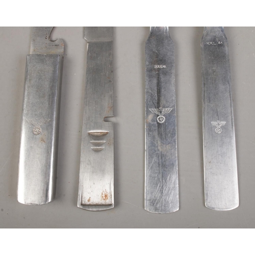 187 - A German Third Reich military field cutlery set.