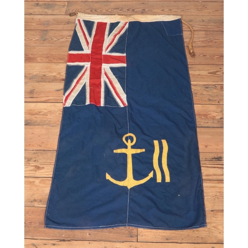 204 - A Royal Maritime Auxiliary Service Flag. 134cm x 66cm.