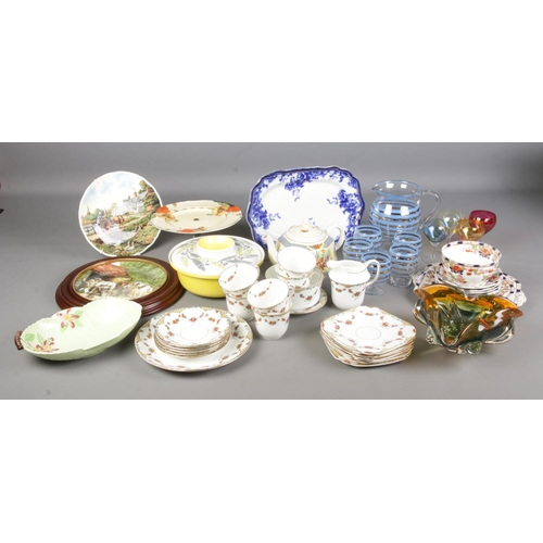 430 - A collection of ceramics including Doric China, Sutherland China, Poole Pottery, Royal Doulton, Gibs... 