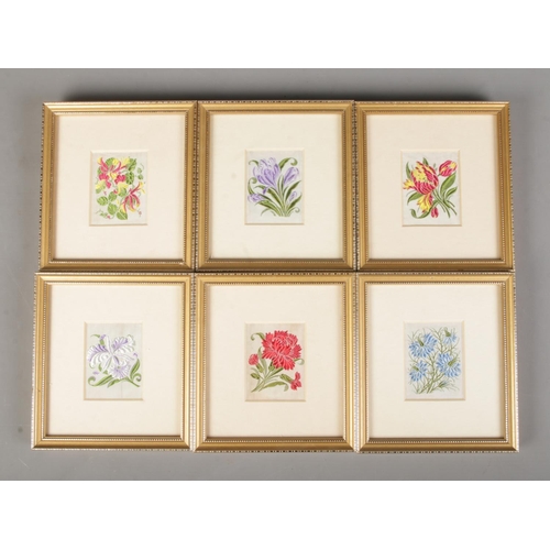 493 - A collection of six Kensitas Silks in frames dated 1933.