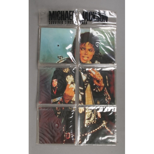 129 - Michael Jackson picture disc Souvenir Singles Pack released in 1988.