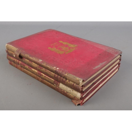 145 - Four 19th century volumes of England's Battles by Sea & Land, London Publishing Company.