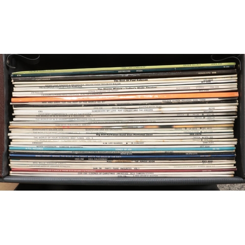 223 - A large collection of 78rpm and LP records. Includes classical, easy listening etc.