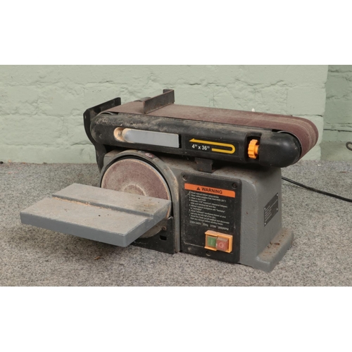 225 - A Chester UK electric belt and disc sander.