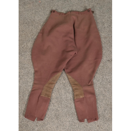 323 - A pair of riding breeches/Jodhpurs, possibly WWII military issue.