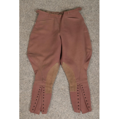 323 - A pair of riding breeches/Jodhpurs, possibly WWII military issue.