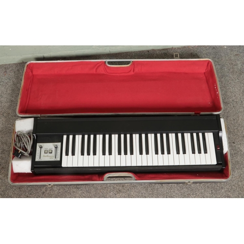 324 - An Elka Rhapsody 490 electric keyboard housed in fitted Elka flight case.