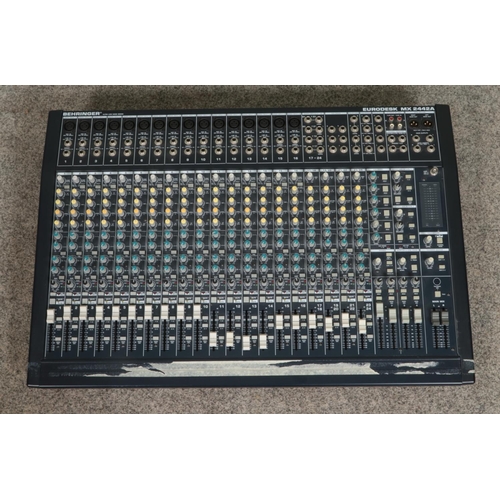 325 - A Behringer Eurodesk MX 2442A 24 channel analogue mixing desk.