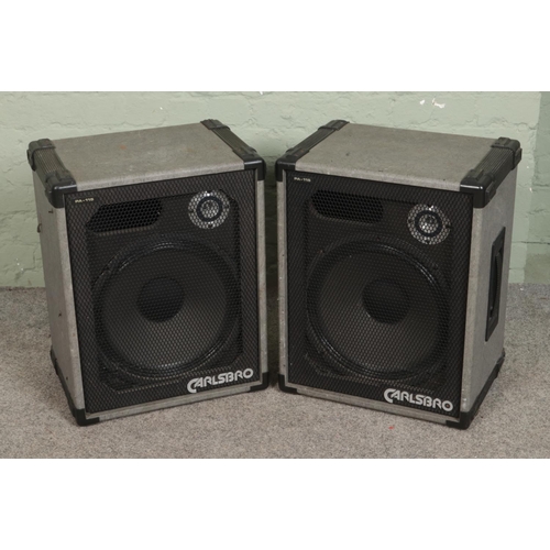 340 - Two Carlsbro PA115 speaker cabinets.