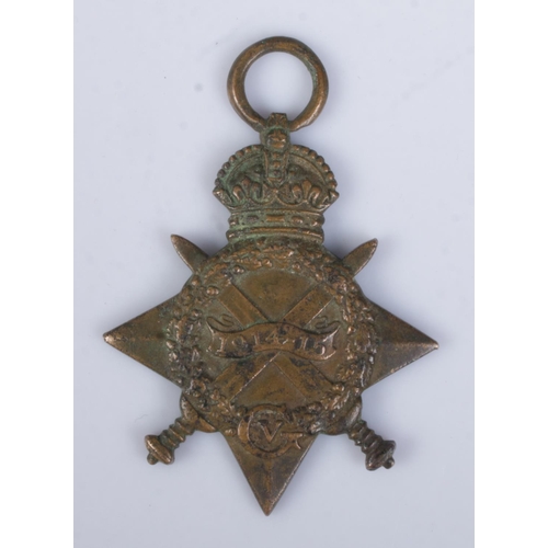 478 - A First World War 1914-15 star awarded to Gunner WS Ashton, Royal Field Artillery, 66440.