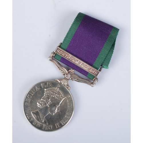 479 - A Queen Elizabeth II Campaign Service medal with Northern Ireland bar to ribbon. Awarded to 24147604... 