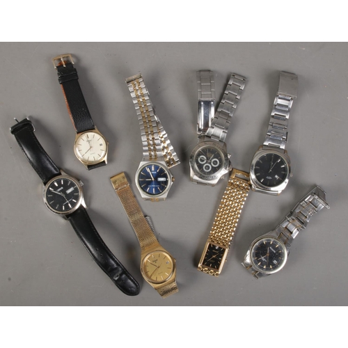 80 - A collection of quartz wristwatches. Includes Ingersoll Diamond, Pulsar, Lorus etc.