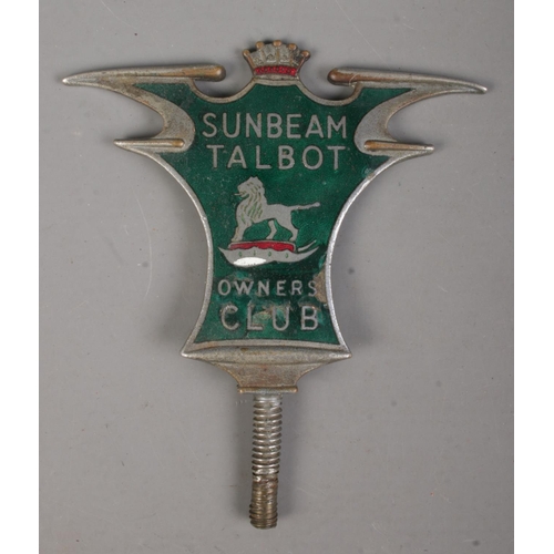 514 - A Sunbeam Talbot Owners Club car mascot by J Fray Ltd. Stamped 135 to back with maker's mark.