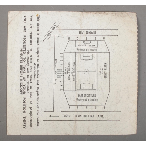 527 - A 1966 Jules Rimet Cup quarter final ticket stub. No. 17556 Entrance N.