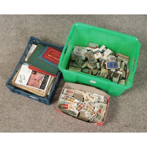 303 - A vast collection of cigarette cards including players, Will's and Gallaher examples with cigarette ... 