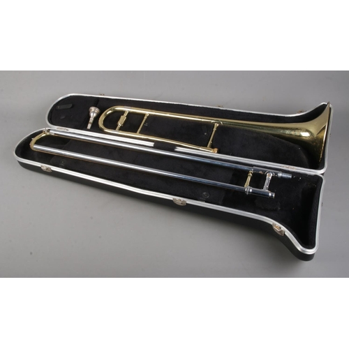 346 - A Blessings trombone in hard carry case.