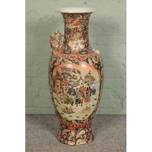 353 - A extra large Chinese floor vase with geisha design 

Hx90cm