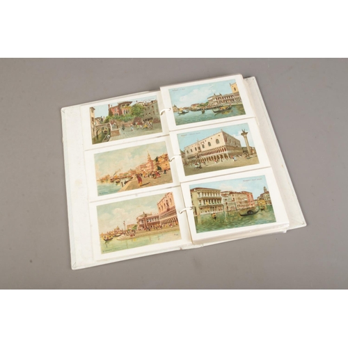 149 - An album of postcards including city scape scenes of Venice/Venezia, coastal scenes, English country... 