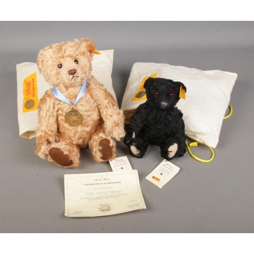 21 - A Steiff Jointed teddy bears to include 2002 Exclusive Danbury Mint Bear (660344) and small mohair b... 