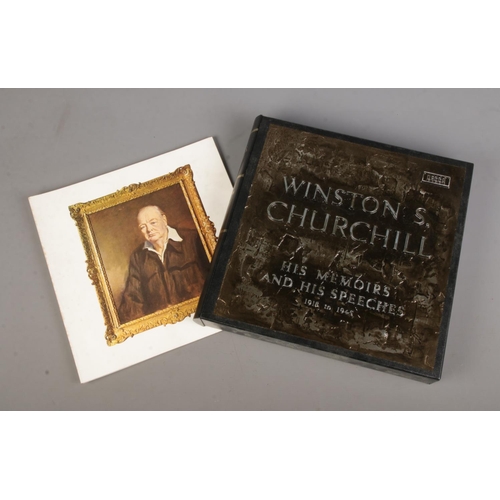 27 - A complete 1964 Decca records Winston Churchchill His Memoirs and Speeches record box set.