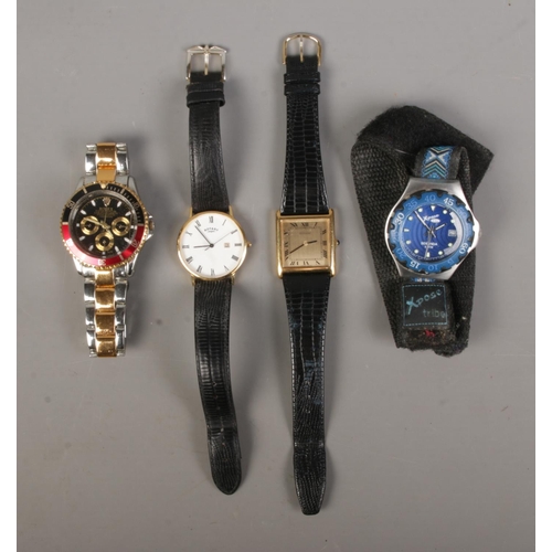 31 - A small collection of wristwatches to include two Rotary examples and Xpose Tribe.