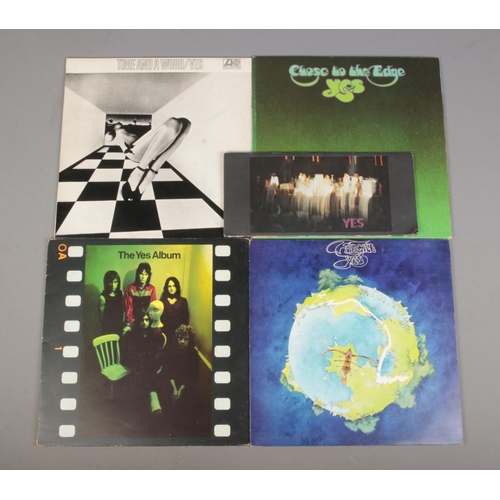 442 - A collection of Yes vinyl LP records to include Original UK release first pressings of The Yes Album... 