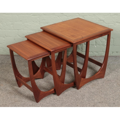 523 - A G Plan nest of three teak tables.