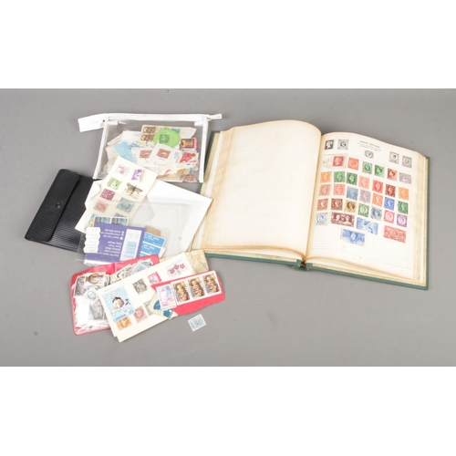 158 - A collection of assorted world stamps to include Victorian Penny Red (with date stamp for 1866), Chi... 