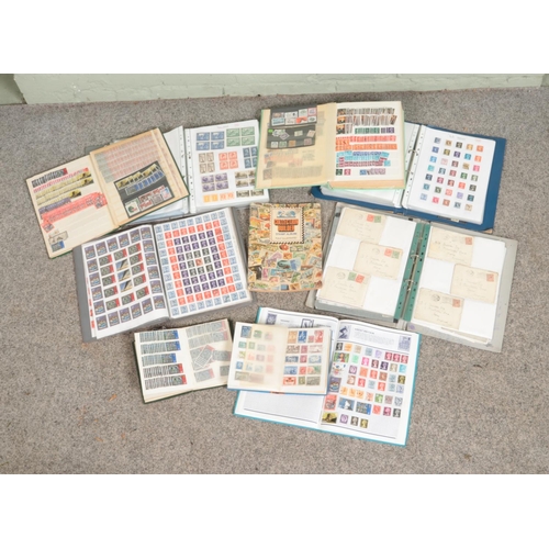 203 - A very large collection of mostly full stamp albums, containing UK and world examples, including Can... 