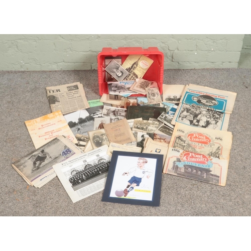 217 - A collection of vintage ephemera, mostly relating to Preston, Lancashire and Wales. To include Soldi... 