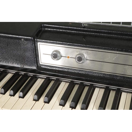 287 - A Wurlitzer 200A Electronic Piano, with foot pedal, volume and vibrato dials. Accompanied by a paino... 